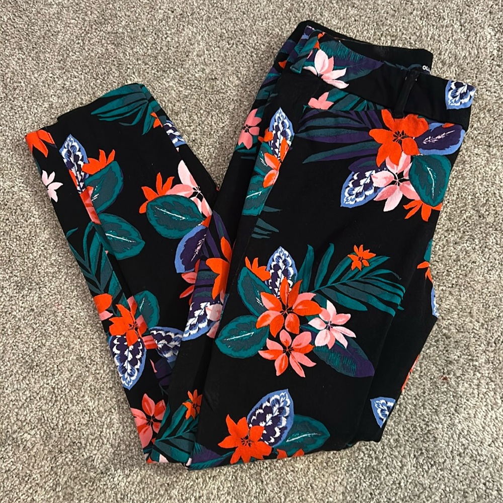 Floral dress pants